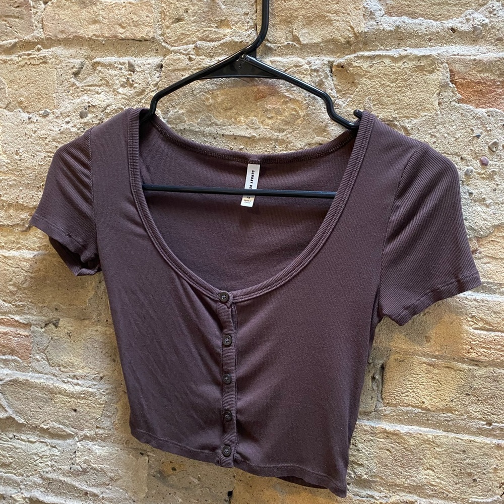 Brown aritzia top